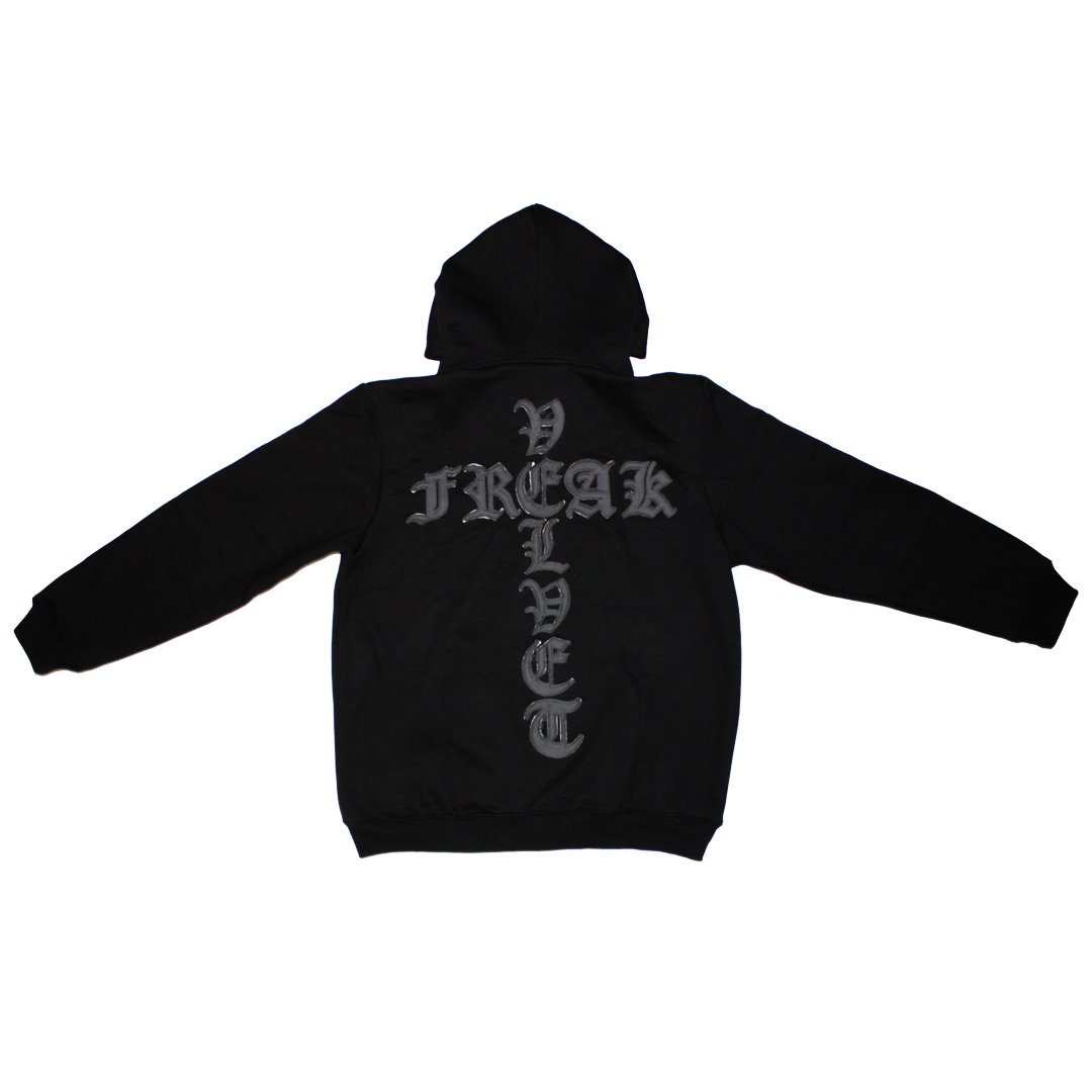 CROSS ZIP UP HOODIE