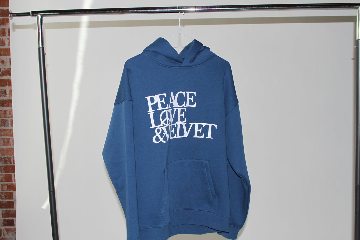 PEACE LOVE & VELVET HOODIE